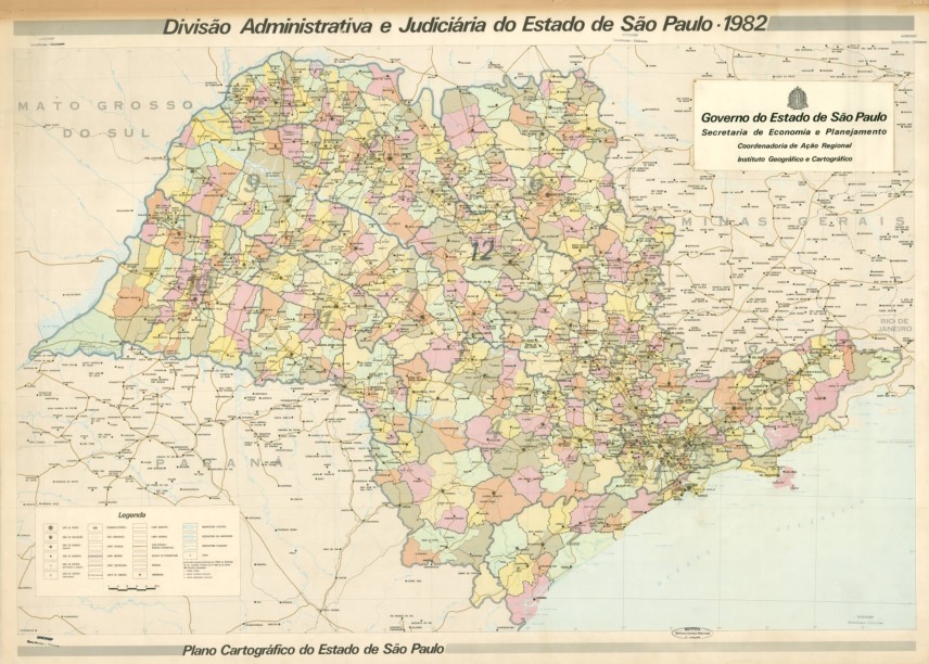 Capa:Divisão administrativa e judiciária do estado de São Paulo
