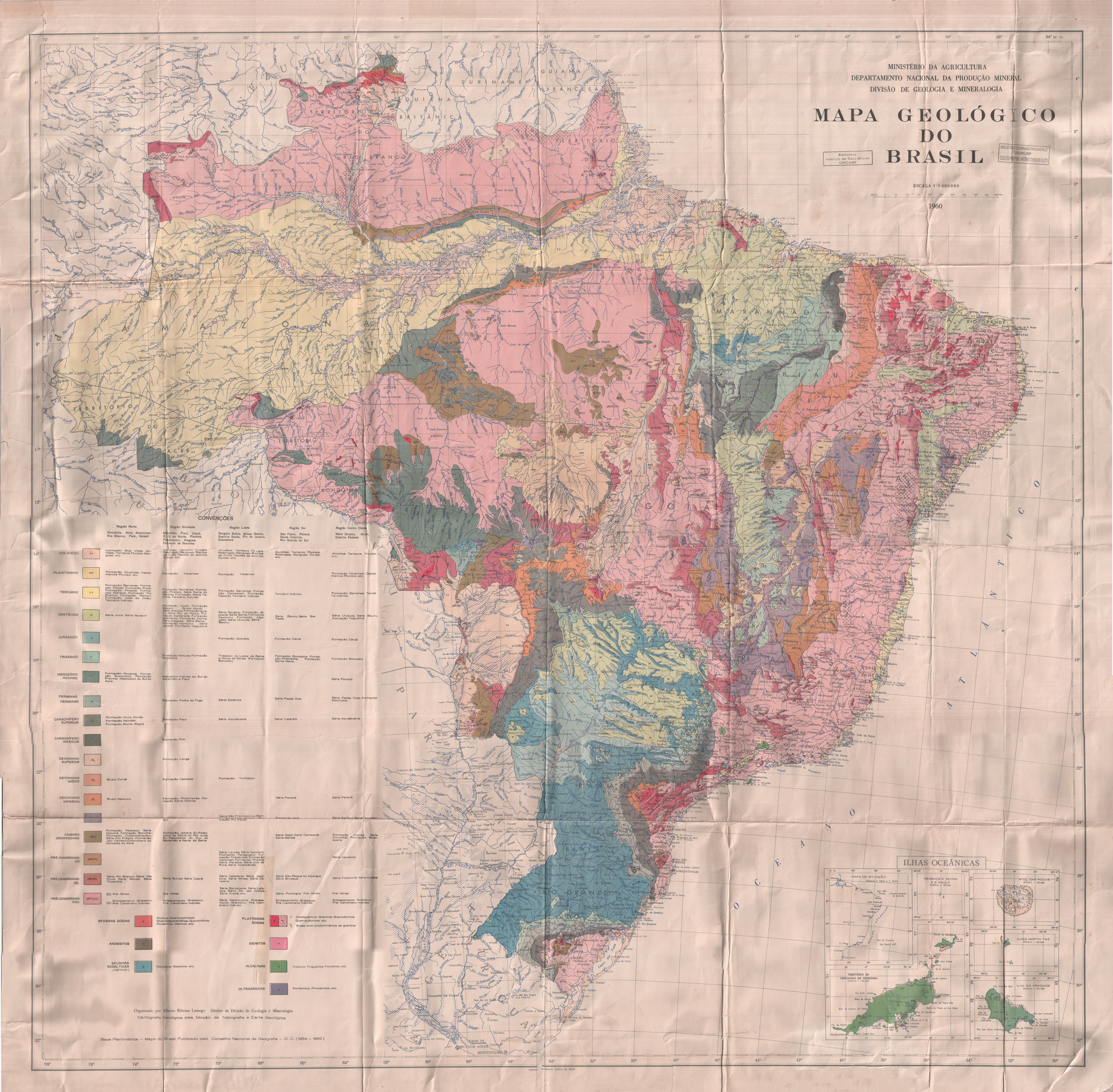 Capa:Mapa geológico do Brasil
