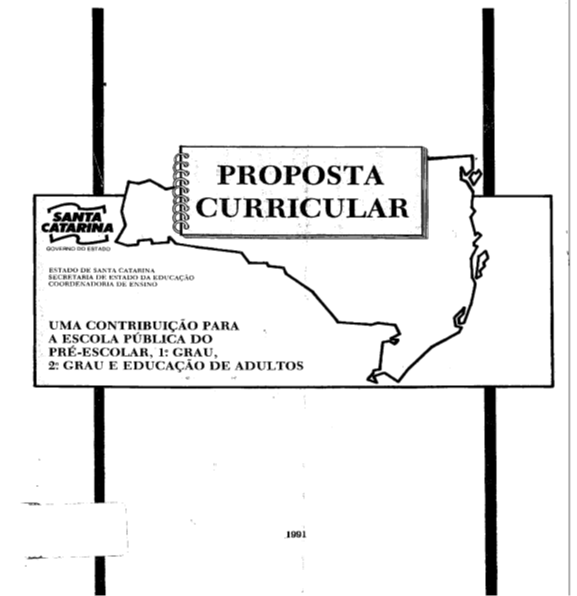 Capa:Proposta curricular: uma contribuição para a escola pública do pré-escolar, 1º grau, 2º grau, ensino médio e educação de adultos.