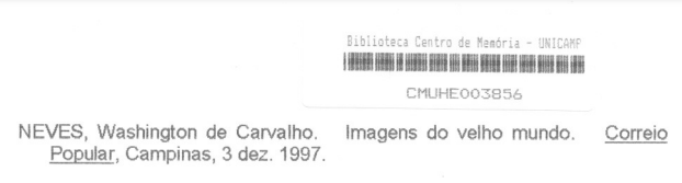 Capa:Imagens do velho mundo