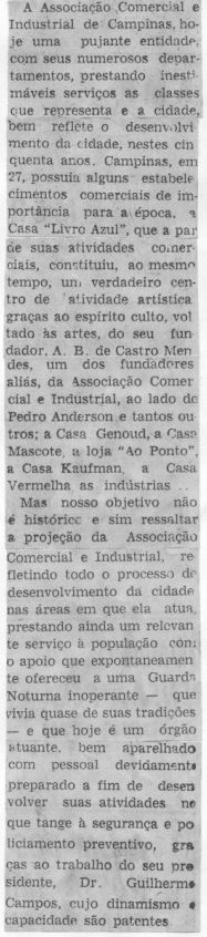 Capa:Acic reflete o progresso comercial e industrial